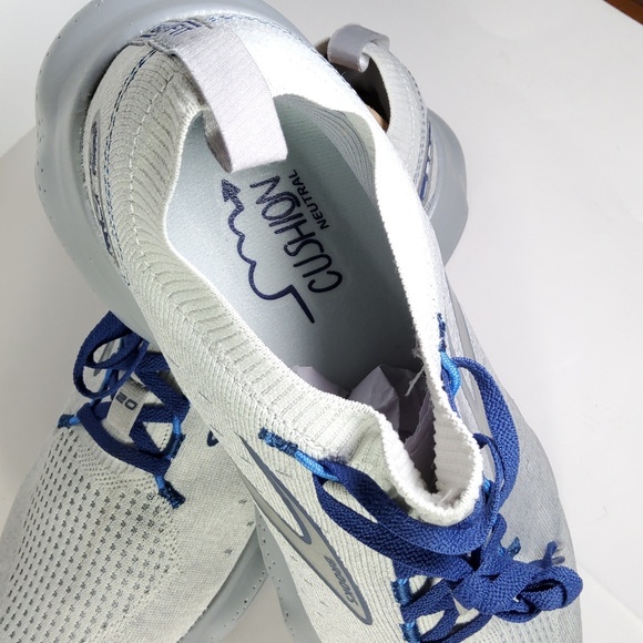 Brooks Glycerin Gray and Blue Athletic Shoes with Breathable Mesh Size 9.5 - Picture 11 of 12